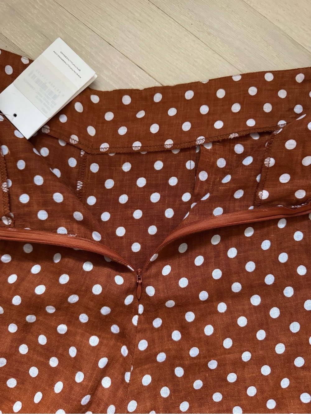 Anthropologie  Faithful The Brand Polka Dot Wide-Leg Pants 8, NWT - Picture 6 of 8